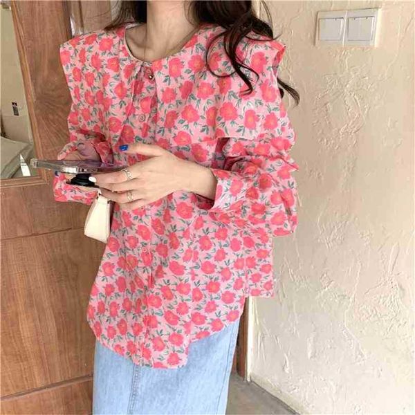spring women chic blouse sweet floral printing femme gentle shirts office lady streetwear 210525, White
spring women chic blouse sweet floral printing femme gentle shirts office lady streetwear 210525, White