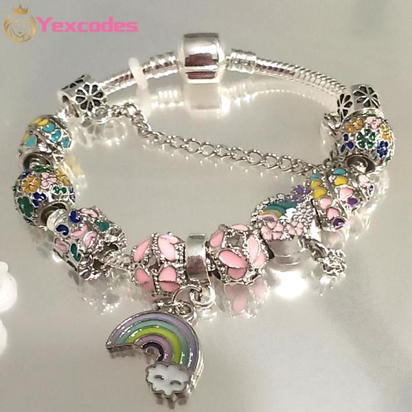 charm bracelets fine lady bracelet diy love rainbow beaded pendant brand birthday gift direct, Golden;silver
charm bracelets fine lady bracelet diy love rainbow beaded pendant brand birthday gift direct, Golden;silver