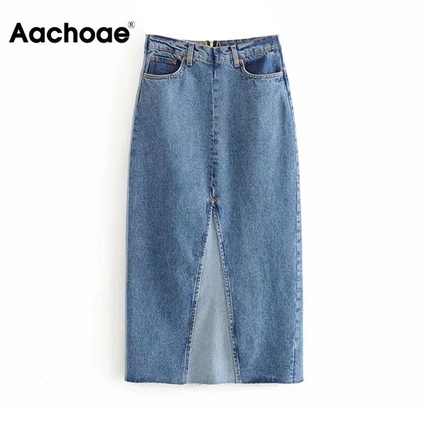 aachoae patchwork denim skirt women high waist vintage long midi skirts back split streetwear casual cowboy skirt jupe femme 210413, Black
aachoae patchwork denim skirt women high waist vintage long midi skirts back split streetwear casual cowboy skirt jupe femme 210413, Black