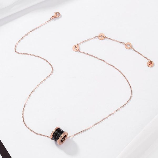 chains titanium steel necklace female fashion small waist spring ceramic items rose gold color little red man gift, Silver
chains titanium steel necklace female fashion small waist spring ceramic items rose gold color little red man gift, Silver