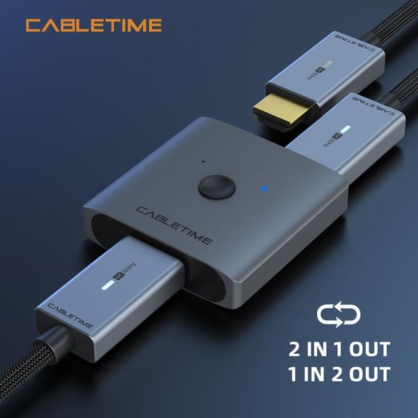 audio cables & connectors cabletime 2.0 4k switcher bi-direction 2 in 1 out adapter for desktv box ps5 matebook n399
audio cables & connectors cabletime 2.0 4k switcher bi-direction 2 in 1 out adapter for desktv box ps5 matebook n399