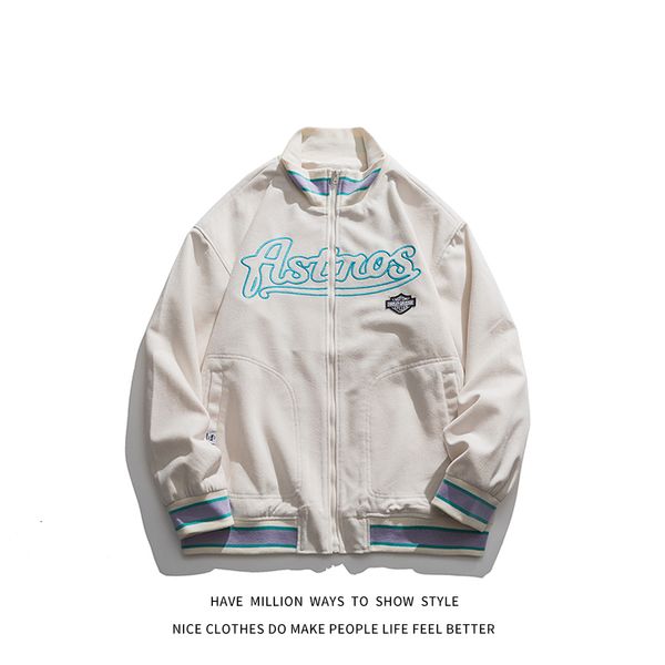men's jackets and women's training jacket, zipper embroidered letters, bomber baseball jersey, spring autumn, Black;brown
men's jackets and women's training jacket, zipper embroidered letters, bomber baseball jersey, spring autumn, Black;brown