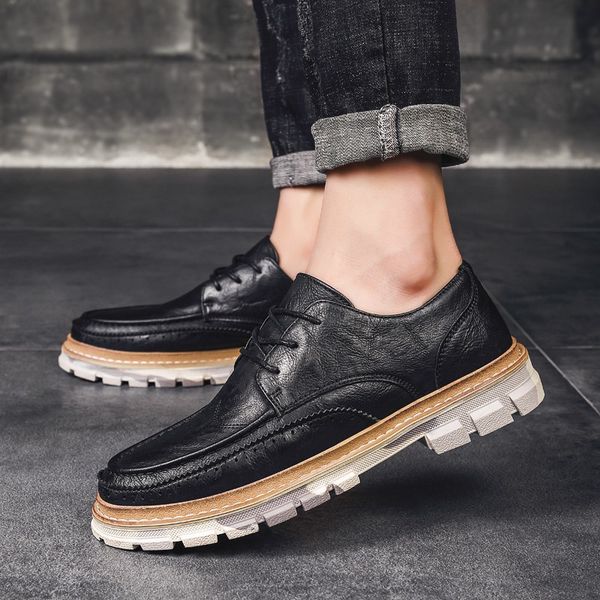 mens shoes new martin boots mens low-cut autumn and winter new british style leather boots trend joker tooling boots short, Black
mens shoes new martin boots mens low-cut autumn and winter new british style leather boots trend joker tooling boots short, Black