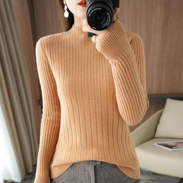 women's sweaters spring and autumn half high neck pullover sweater elegant fashion long sleeve knitting winter base wholesale price, White;black
women's sweaters spring and autumn half high neck pullover sweater elegant fashion long sleeve knitting winter base wholesale price, White;black