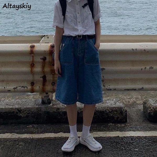 women's shorts women vintage korean style denim female summer high waist loose straight trousers knee-length couples preppy student chi, White;black
women's shorts women vintage korean style denim female summer high waist loose straight trousers knee-length couples preppy student chi, White;black