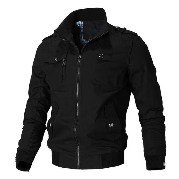 men's jackets casual jacket men spring autumn army military mens coats male outerwear windbreaker brand clothin, Black;brown
men's jackets casual jacket men spring autumn army military mens coats male outerwear windbreaker brand clothin, Black;brown