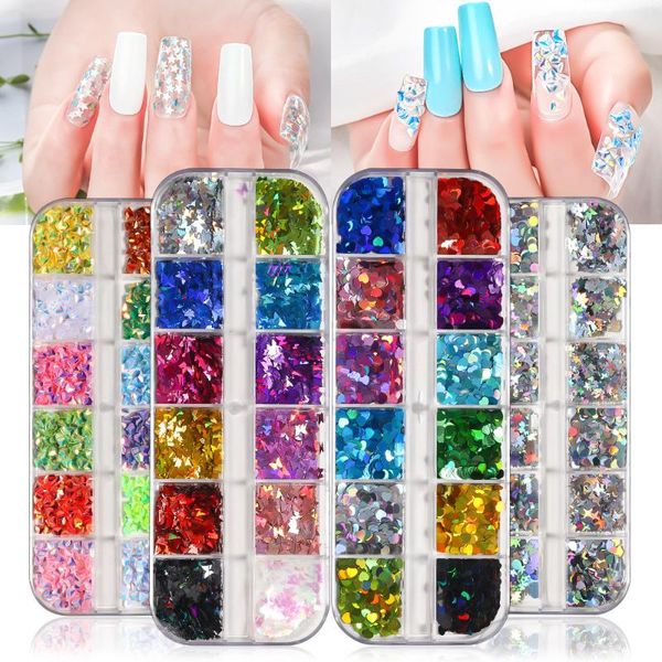 nail art decorations holographic butterfly love sequins glitter sparkling 3d laser diy polish, Silver;gold
nail art decorations holographic butterfly love sequins glitter sparkling 3d laser diy polish, Silver;gold
