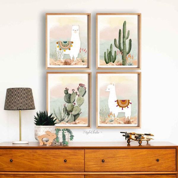 paintings llama and cactus nursery poster abstract desert canvas painting boy gift wall art print picture for kids room boho decor
paintings llama and cactus nursery poster abstract desert canvas painting boy gift wall art print picture for kids room boho decor