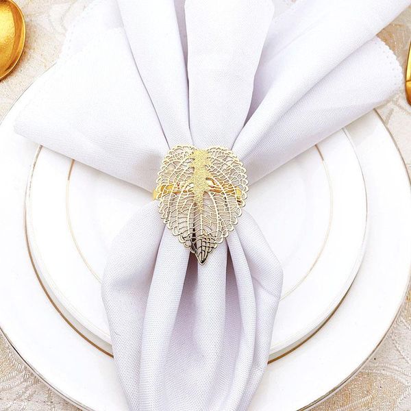 napkin rings 10pcs/lot golden leaf ring metal hollow buckle holiday party table decoration
napkin rings 10pcs/lot golden leaf ring metal hollow buckle holiday party table decoration