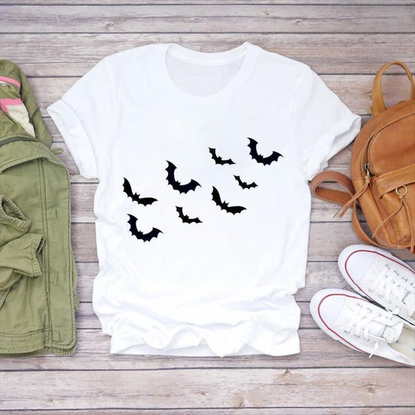 bat short sleeve cartoon women t shirts fashion halloween fall autumn print womens graphic shirt female tee, White
bat short sleeve cartoon women t shirts fashion halloween fall autumn print womens graphic shirt female tee, White