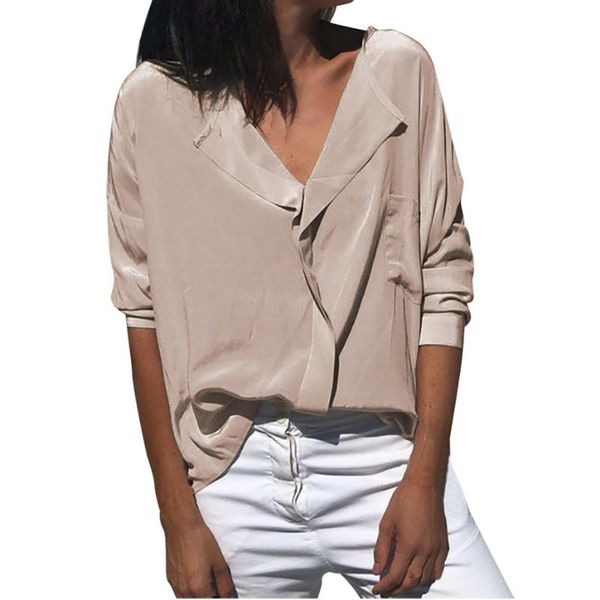 women's blouses & shirts turn down blouse long sleeve loose casual officie ladies spring shirt korean style womens and fashion, White
women's blouses & shirts turn down blouse long sleeve loose casual officie ladies spring shirt korean style womens and fashion, White