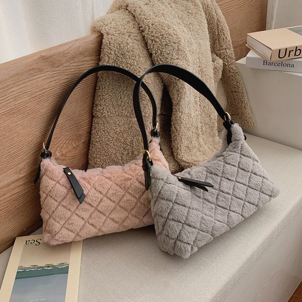 fluffy bag for women 2021 winter new luxury shoulder crossbody designer faux fur cute fashion small baguette tote plaid handbags
fluffy bag for women 2021 winter new luxury shoulder crossbody designer faux fur cute fashion small baguette tote plaid handbags