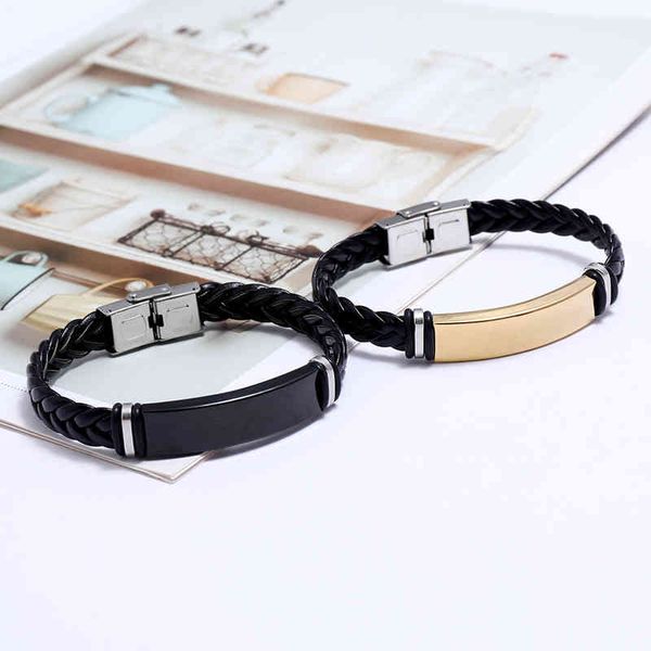 gold bulk stainless steel and black leather rope wrap slide wristlet punk men bangle braceletfor thanks giving day and christmas, White
gold bulk stainless steel and black leather rope wrap slide wristlet punk men bangle braceletfor thanks giving day and christmas, White
