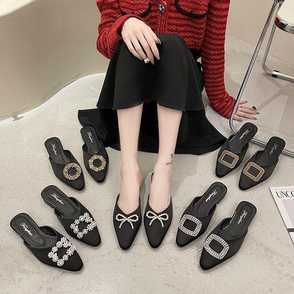 slippers wohdhe fashion rhinestone women mules pointed toe square heels bling lady sandals slip on slides 2021, Black
slippers wohdhe fashion rhinestone women mules pointed toe square heels bling lady sandals slip on slides 2021, Black