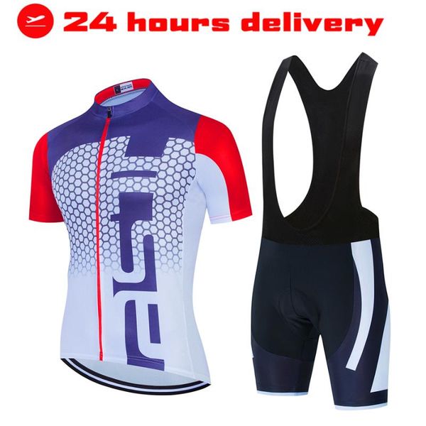 pro rcc sky team summer cycling jersey set bicycle clothing breathable men short sleeve shirt bike bib shorts 19d gel pad racing sets, Black;blue
pro rcc sky team summer cycling jersey set bicycle clothing breathable men short sleeve shirt bike bib shorts 19d gel pad racing sets, Black;blue