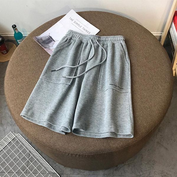women's shorts biker gray letter print pocket high waist casual slim korean style sports cycling half pants oversized clothing, White;black
women's shorts biker gray letter print pocket high waist casual slim korean style sports cycling half pants oversized clothing, White;black