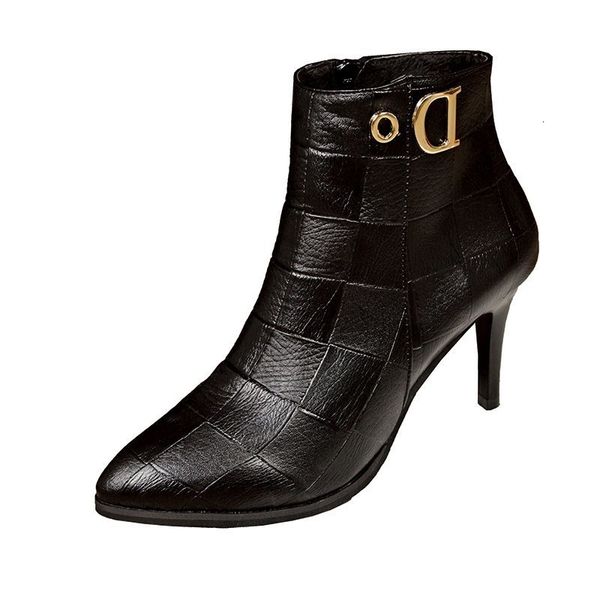 boots women's boots with black leather, solid autumn, women's shoes, high heels, short boots, pointy zipper, 0qjt
boots women's boots with black leather, solid autumn, women's shoes, high heels, short boots, pointy zipper, 0qjt