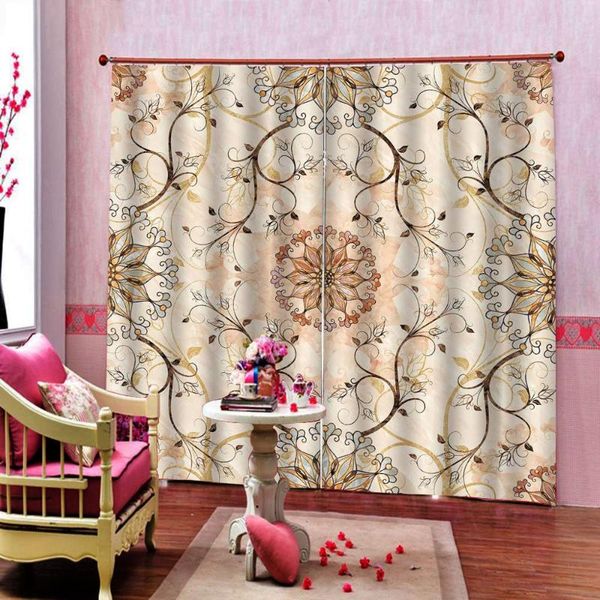 curtain & drapes european flowers art tile painting large window for living room bedroom el blackout sets (left and right side)
curtain & drapes european flowers art tile painting large window for living room bedroom el blackout sets (left and right side)