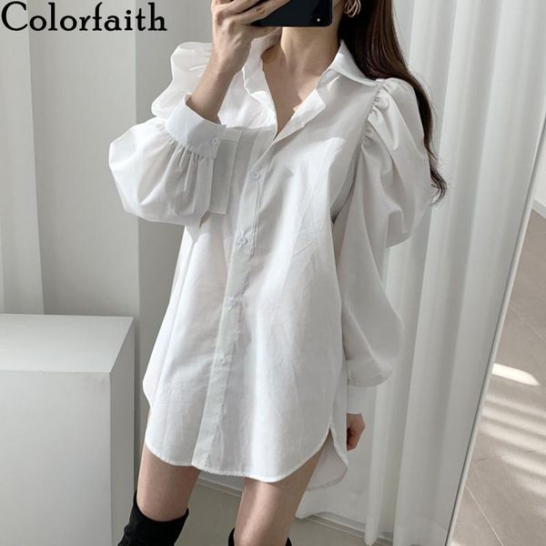 women's blouses & shirts colorfaith 2021 women summer blouse fashionable single breasted casual pockets puff sleeve wild lady white bl
women's blouses & shirts colorfaith 2021 women summer blouse fashionable single breasted casual pockets puff sleeve wild lady white bl
