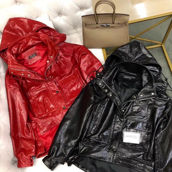 jackets woman coats natural 100% fashion real sheepskin leather coat female windbreaker hooded cap, Black;brown
jackets woman coats natural 100% fashion real sheepskin leather coat female windbreaker hooded cap, Black;brown