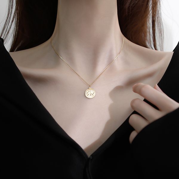 circle necklace brand new female necklace niche design feeling collarbone chain pendant, Silver
circle necklace brand new female necklace niche design feeling collarbone chain pendant, Silver