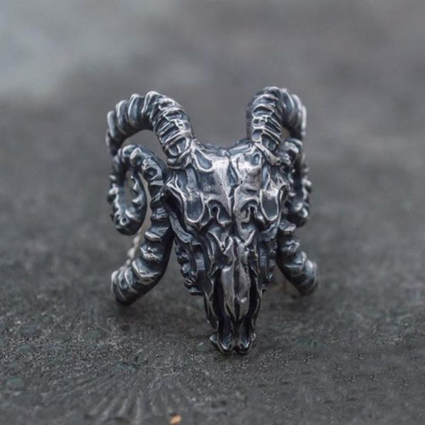 cluster rings secret boy men's punk longhorn goat skull ring vintage sheep head satan knight fashion gothic jewelry gift for men, Golden;silver
cluster rings secret boy men's punk longhorn goat skull ring vintage sheep head satan knight fashion gothic jewelry gift for men, Golden;silver