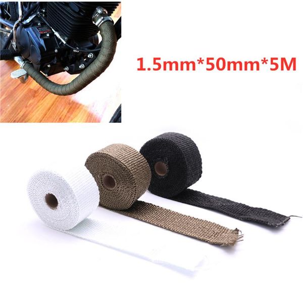 motorcycle exhaust system 5m thermal tape header heat wrap manifold insulation roll resistant with stainless ties
motorcycle exhaust system 5m thermal tape header heat wrap manifold insulation roll resistant with stainless ties
