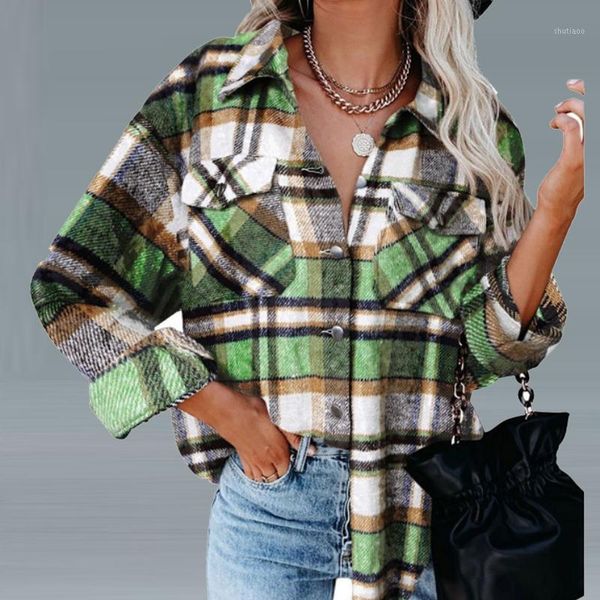 women's wool & blends autumn casual button turn-down collar cardigan spring ladies loose outwear fashion single-breasted women plaid j, Black
women's wool & blends autumn casual button turn-down collar cardigan spring ladies loose outwear fashion single-breasted women plaid j, Black