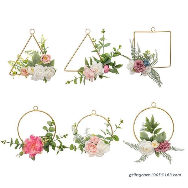 decorative flowers & wreaths p8de nordic geometric artificial rose flower wreath handmade garland for front door wall wedding party farmhous
decorative flowers & wreaths p8de nordic geometric artificial rose flower wreath handmade garland for front door wall wedding party farmhous