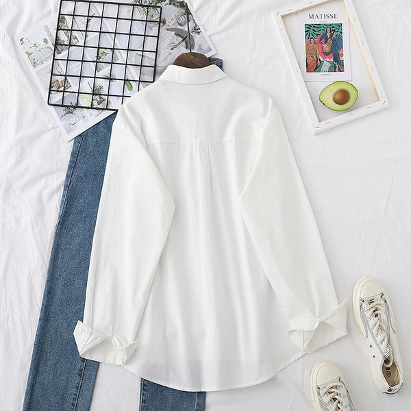 women's blouses & shirts women spring cartoon pocket cat white blouse and long sleeve oversized casual blusa chic 26z9
women's blouses & shirts women spring cartoon pocket cat white blouse and long sleeve oversized casual blusa chic 26z9