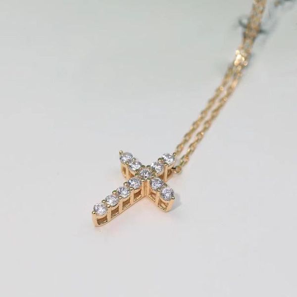 chains tif original 1:1logo gold sparkling hollow cross necklace luxury jewelry classic trend brand gift couple woman, Silver
chains tif original 1:1logo gold sparkling hollow cross necklace luxury jewelry classic trend brand gift couple woman, Silver