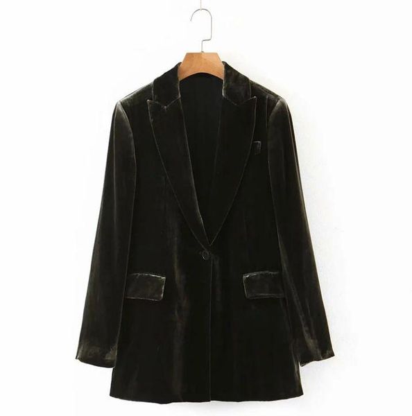 women's suits & blazers hcbless spring 2021 velvet one button casual small suit jacket, White;black
women's suits & blazers hcbless spring 2021 velvet one button casual small suit jacket, White;black