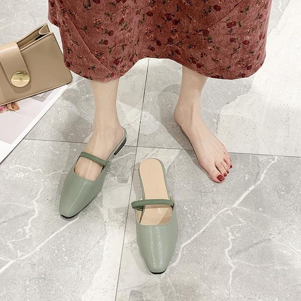 slippers women's outside spring basic half drag solid color flat comfortable elegant wild lightweight shoes u30-151, Black
slippers women's outside spring basic half drag solid color flat comfortable elegant wild lightweight shoes u30-151, Black