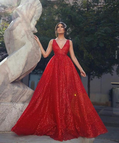 v-neck sequined prom dresses 2022 red sleeveless sparkle floor length celebrity evening gowns robe de soirée femme, Black
v-neck sequined prom dresses 2022 red sleeveless sparkle floor length celebrity evening gowns robe de soirée femme, Black