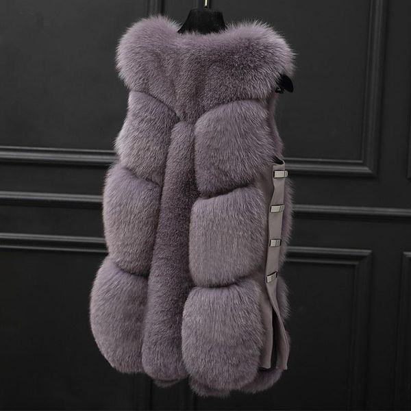 women's fur & faux clothes real autumn winter coat vest women korean long jacket chalecos para mujer my913, Black
women's fur & faux clothes real autumn winter coat vest women korean long jacket chalecos para mujer my913, Black