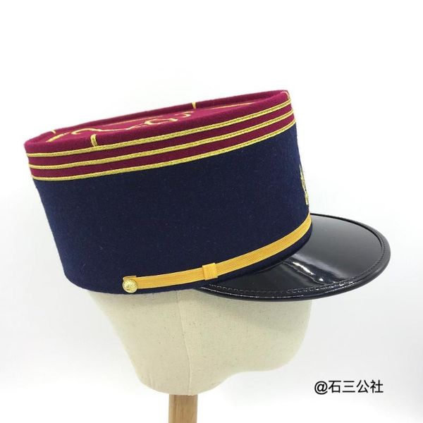 wide brim hats french officer kepi cap g leather hat cylinder flat-military trooper, Blue;gray
wide brim hats french officer kepi cap g leather hat cylinder flat-military trooper, Blue;gray