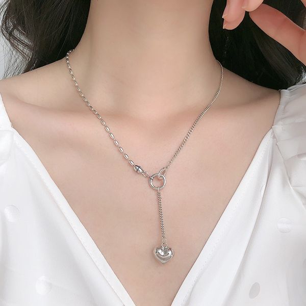 necklaces heart 925 silver necklace 40+5cm chocker chain women's simple luxury pendant x055
necklaces heart 925 silver necklace 40+5cm chocker chain women's simple luxury pendant x055