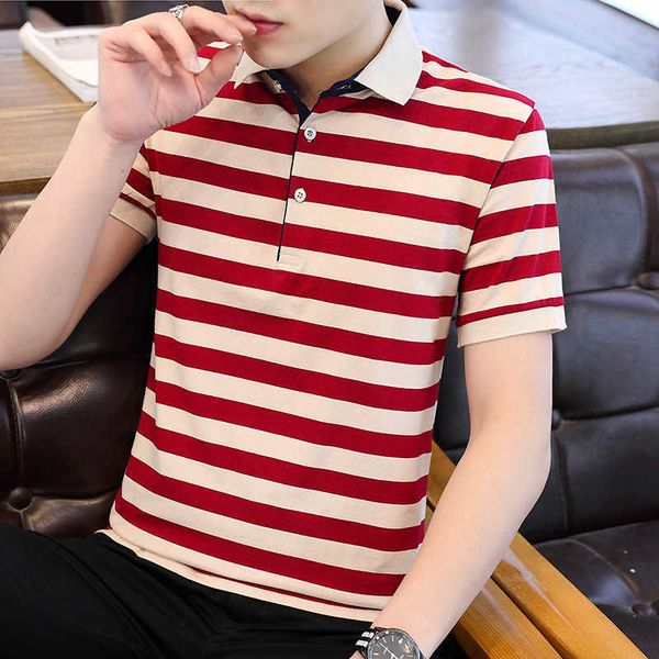 shirt men's polo short sleeve t-shirt summer 2021 fashion brand thin cotton stripe lapel middle-aged shirt, White;black
shirt men's polo short sleeve t-shirt summer 2021 fashion brand thin cotton stripe lapel middle-aged shirt, White;black