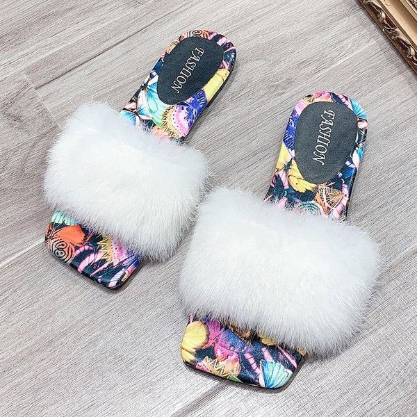 slippers rimocy summer fluffy fur women home comfort furry flat sandals woman leather sole square toe casual slides, Black
slippers rimocy summer fluffy fur women home comfort furry flat sandals woman leather sole square toe casual slides, Black