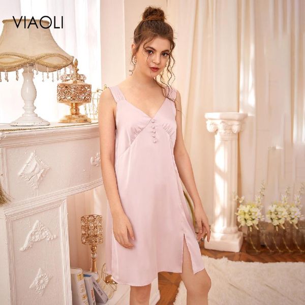 ladies casual pajamas sleeveless dress fashion silky texture home clothes button decoration pregnant women women's sleepwear, Black;red
ladies casual pajamas sleeveless dress fashion silky texture home clothes button decoration pregnant women women's sleepwear, Black;red