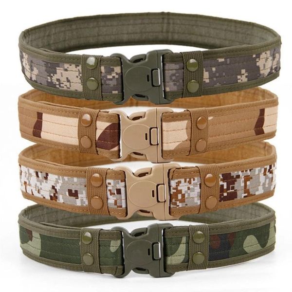 army style combat belts quick release tactical belt fashion men canvas waistband outdoor hunting 9colors optional 130cm waist support, Black;gray
army style combat belts quick release tactical belt fashion men canvas waistband outdoor hunting 9colors optional 130cm waist support, Black;gray