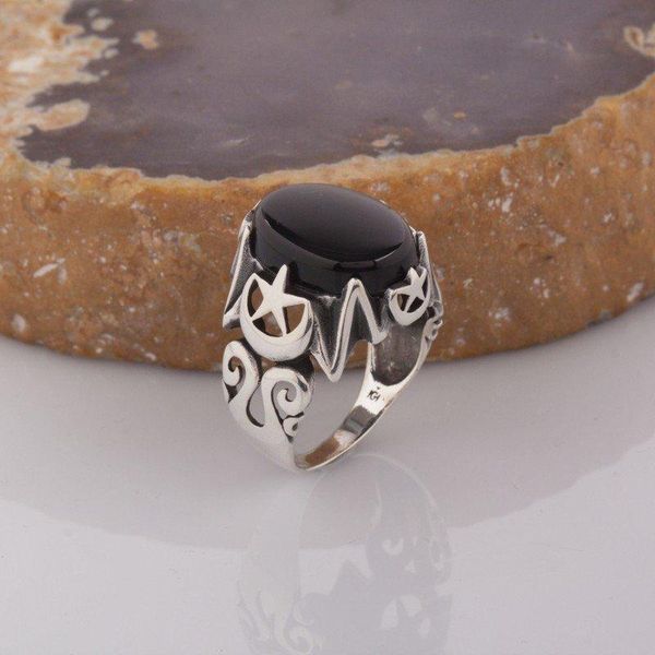 sterling black onyx stone moon star patterned silver ring fashion turkish premium quality handmade jawelery cluster rings, Golden;silver
sterling black onyx stone moon star patterned silver ring fashion turkish premium quality handmade jawelery cluster rings, Golden;silver