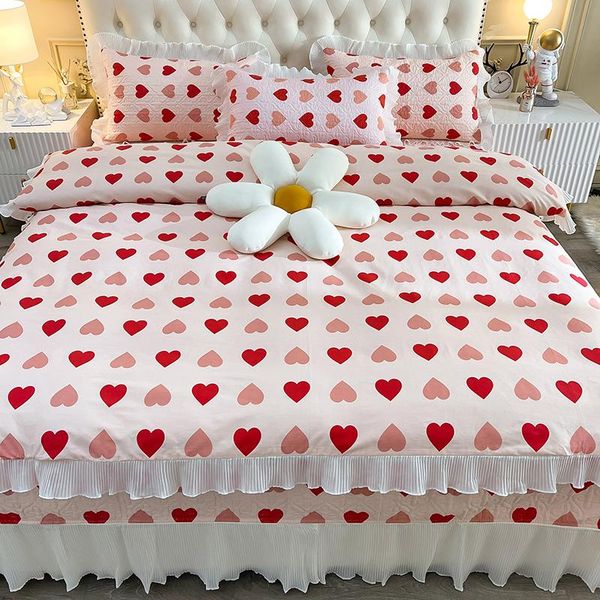 bedding sets 100% cotton love floral printing princess set duvet cover quilt ruffle quilted bedspread bed linen pillowcase
bedding sets 100% cotton love floral printing princess set duvet cover quilt ruffle quilted bedspread bed linen pillowcase
