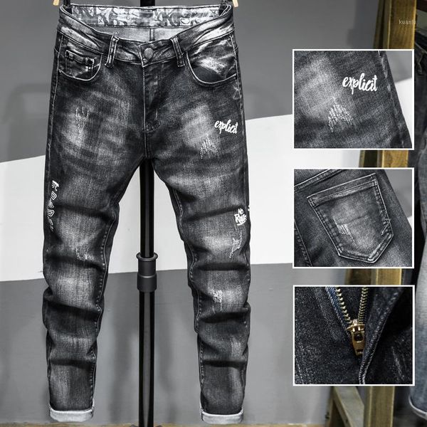 men's jeans pants for men denim trousers biker male slim casual designer fashion boys hip hop streetwear, Blue
men's jeans pants for men denim trousers biker male slim casual designer fashion boys hip hop streetwear, Blue