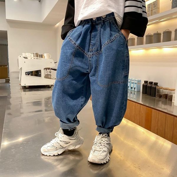 kids boys cotton denim jeans spring children soft trousers casual clothes clothing 5-14 years, Blue
kids boys cotton denim jeans spring children soft trousers casual clothes clothing 5-14 years, Blue