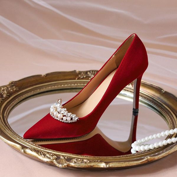dress shoes bride wedding 2021 red high heels women married with crown rhinestone pearl, Black
dress shoes bride wedding 2021 red high heels women married with crown rhinestone pearl, Black