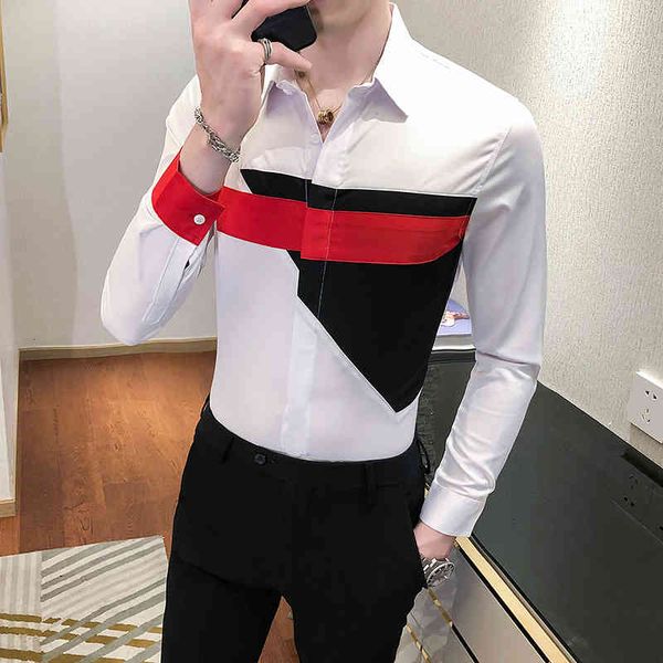 men's casual shirts british male style fashion autumn simple working shirt long-sleeve men streetwear fine tweaking of h8sz, White;black
men's casual shirts british male style fashion autumn simple working shirt long-sleeve men streetwear fine tweaking of h8sz, White;black