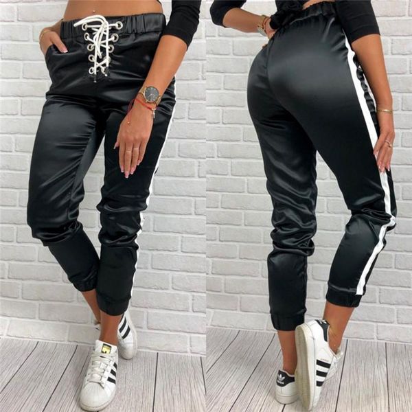 women skinny high waist long pants trousers ol casual bow-knot fashion slim comfy bandage stretch women's sweatpants & capris, Black;white
women skinny high waist long pants trousers ol casual bow-knot fashion slim comfy bandage stretch women's sweatpants & capris, Black;white