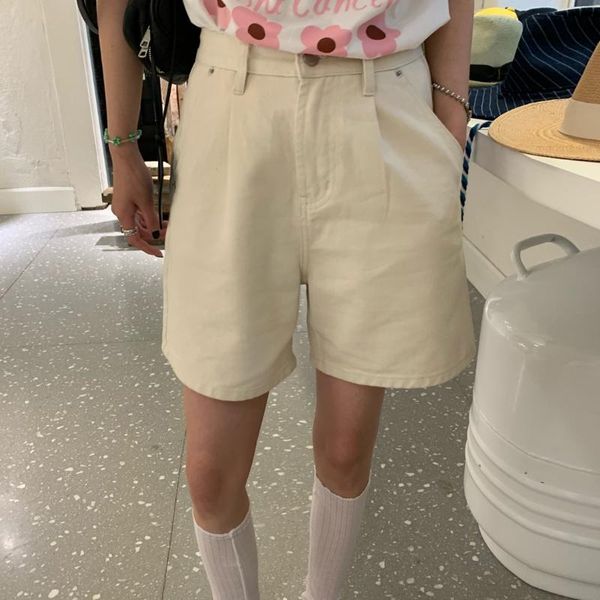 women's shorts 2021 spring summer casual loose cotton fashion high waist wide leg female bottoms, White;black
women's shorts 2021 spring summer casual loose cotton fashion high waist wide leg female bottoms, White;black