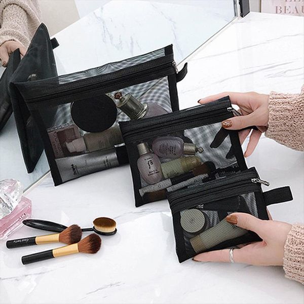 fashion mesh makeup women cosmetic bags simple toiletry travel organizer cosmetics s m l set make up
fashion mesh makeup women cosmetic bags simple toiletry travel organizer cosmetics s m l set make up